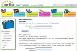 Klick auf Bildschirmfoto öffnet die Anmeldung zu Mein Lernordner Klick auf Bildschirmfoto öffnet die Anmeldung zu Mein Lernordner